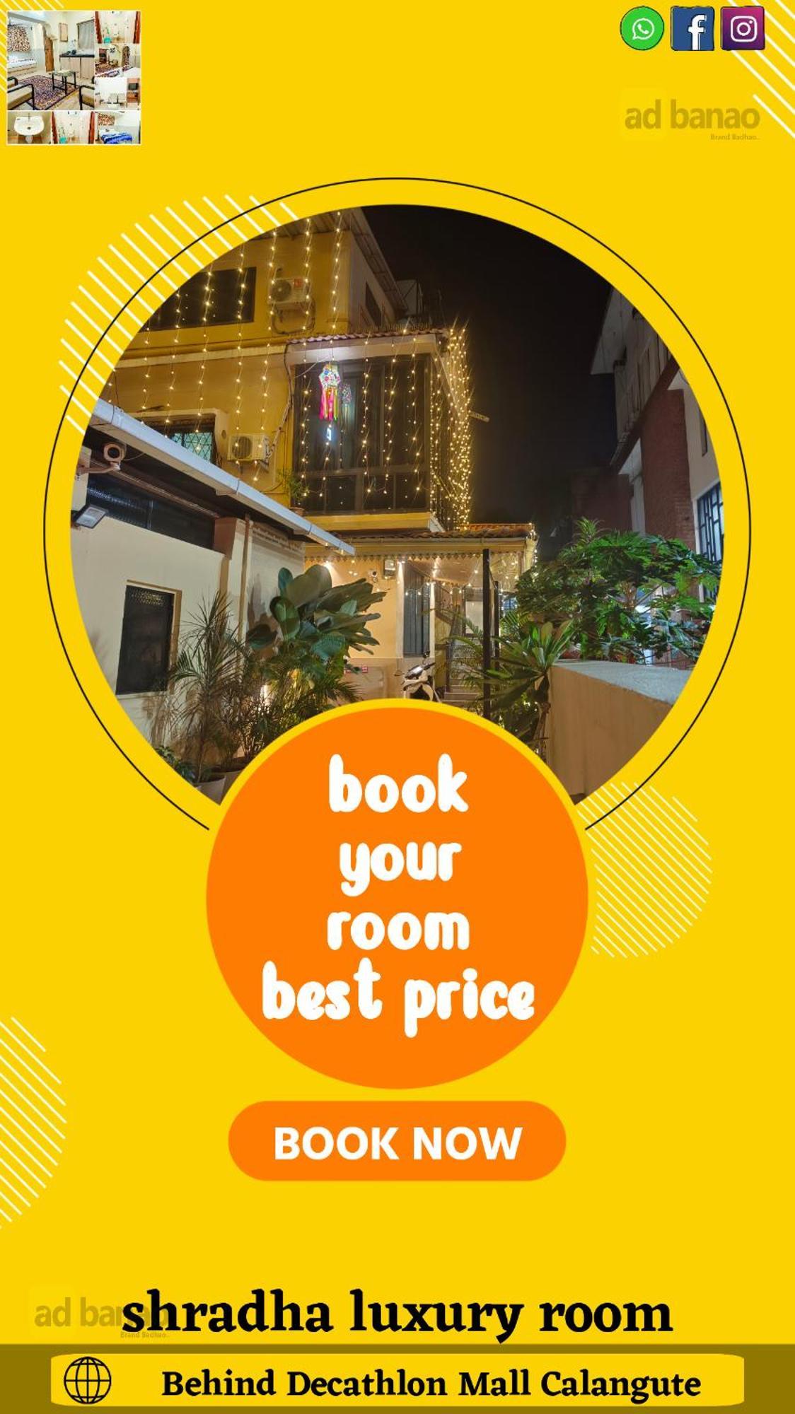 Shradha Luxury Room Calangute Ngoại thất bức ảnh